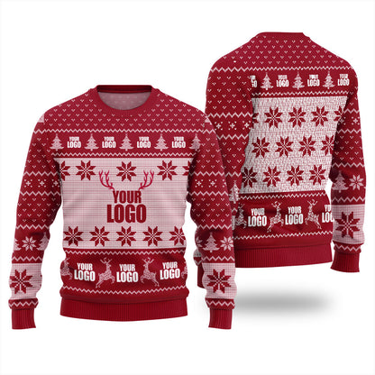 Personalized Ugly Sweater With Company Logo