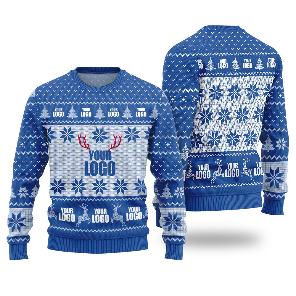 Personalized Ugly Sweater With Company Logo