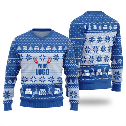Personalized Ugly Sweater With Company Logo