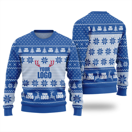 Personalized Ugly Sweater With Company Logo