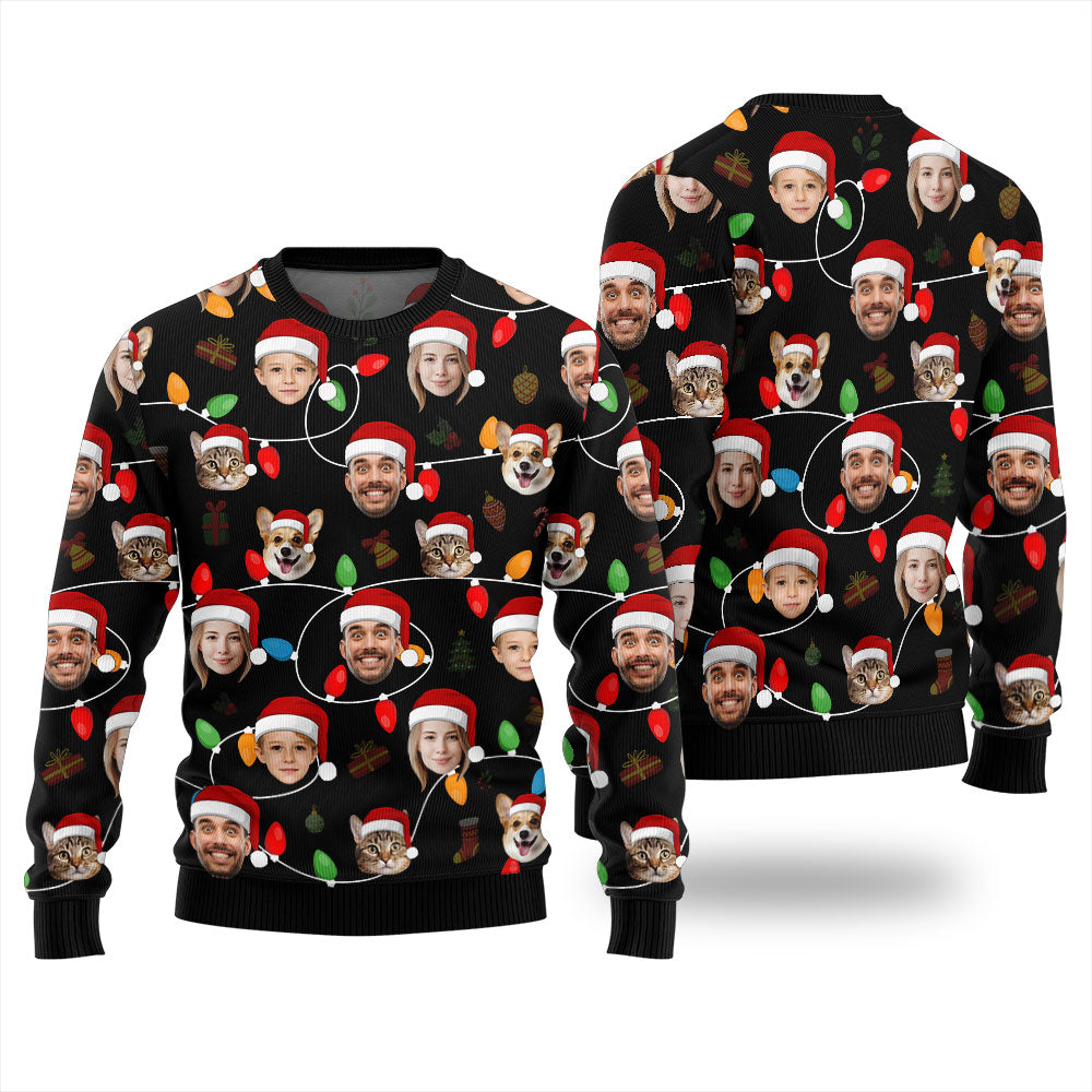 Personalized Ugly Sweater With Face