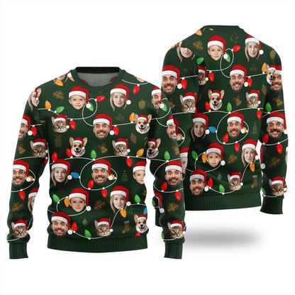 Personalized Ugly Sweater With Face