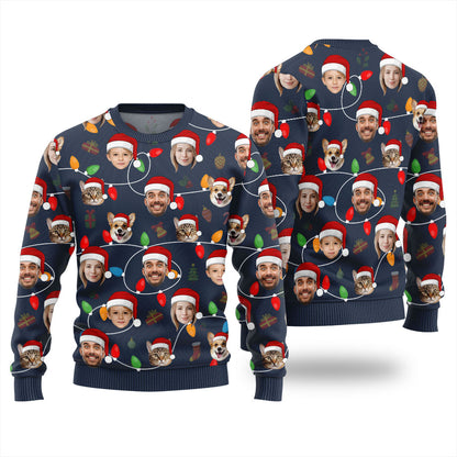 Personalized Ugly Sweater With Face