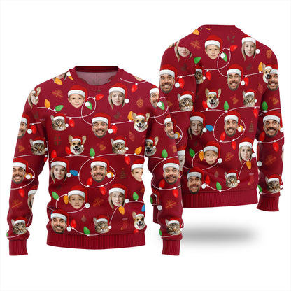 Personalized Ugly Sweater With Face