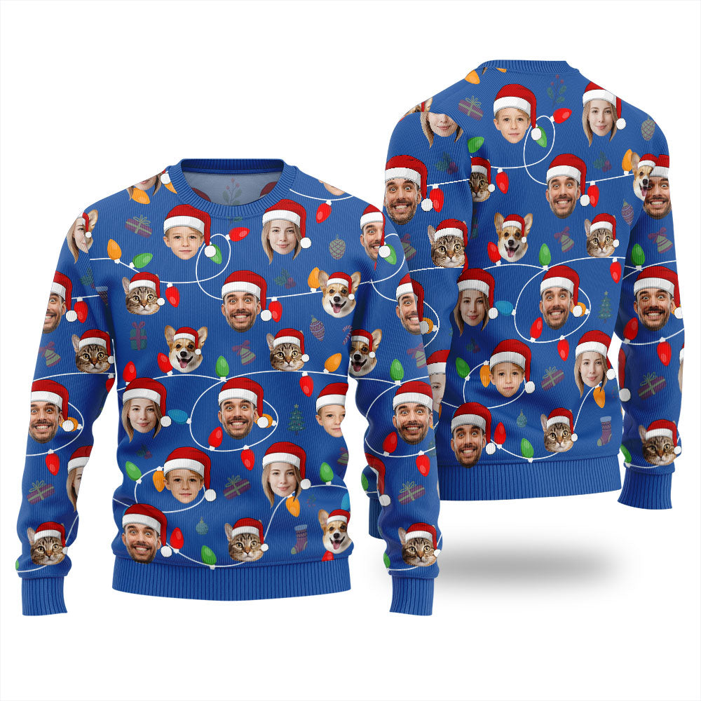 Personalized Ugly Sweater With Face