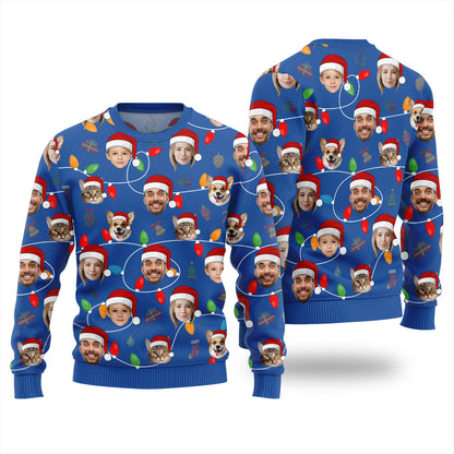 Personalized Ugly Sweater With Face