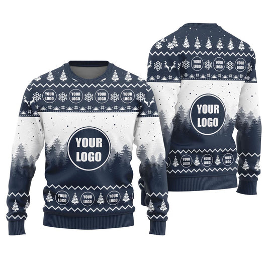 Personalized Unique Logo For Team Funny Ugly Christmas Sweater