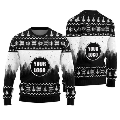 Personalized Unique Logo For Team Funny Ugly Christmas Sweater