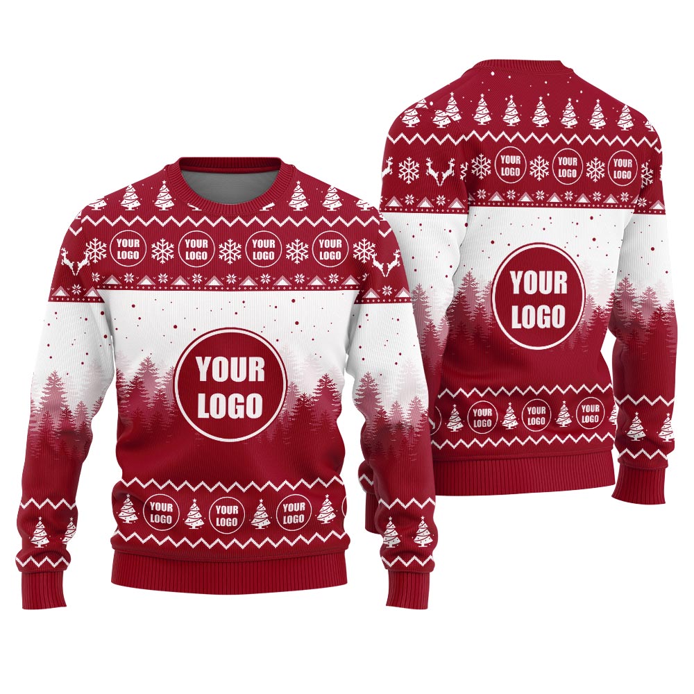 Personalized Unique Logo For Team Funny Ugly Christmas Sweater