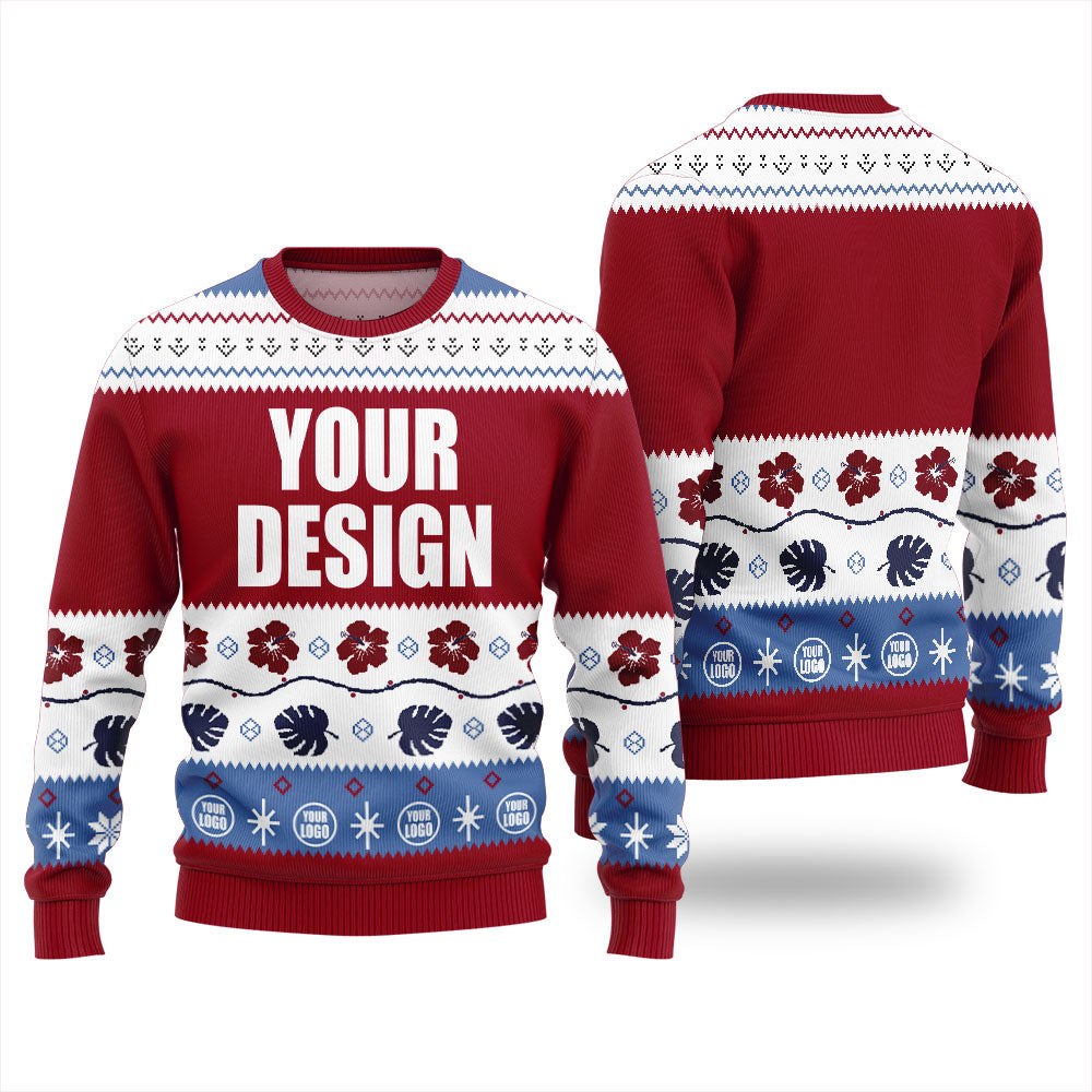 Personalized Your Design And Logo For Brand Christmas Sweater Mens