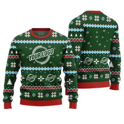 Personalized Your Logo For Company Christmas Sweater