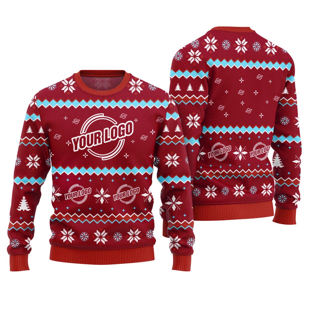 Personalized Your Logo For Company Christmas Sweater