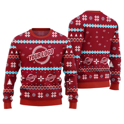 Personalized Your Logo For Company Christmas Sweater