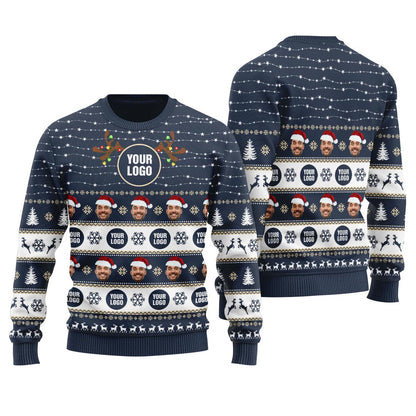 Personalized Your Logo Ugly Sweater Women's