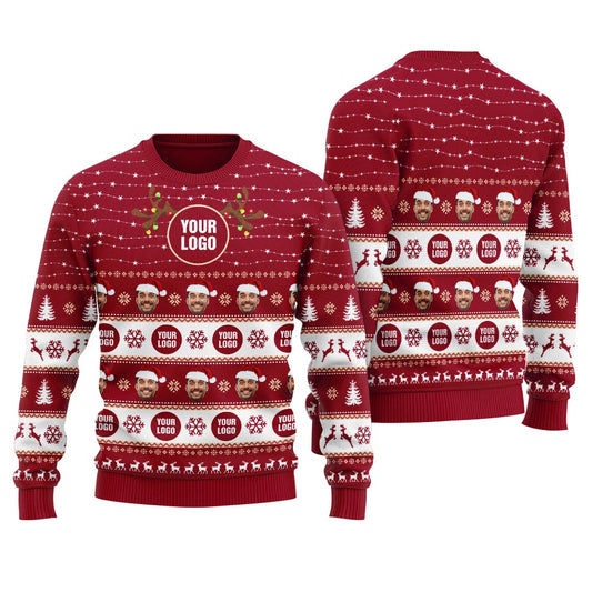 Personalized Your Logo Ugly Sweater Women's