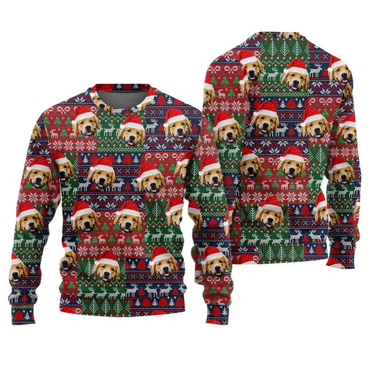 Personalized Your Pet Picture Ugly Christmas Sweater