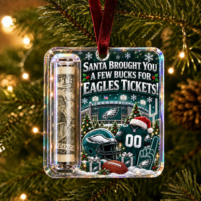 All Football Teams Christmas Money Holder Glass Ornament - 5to9vibe