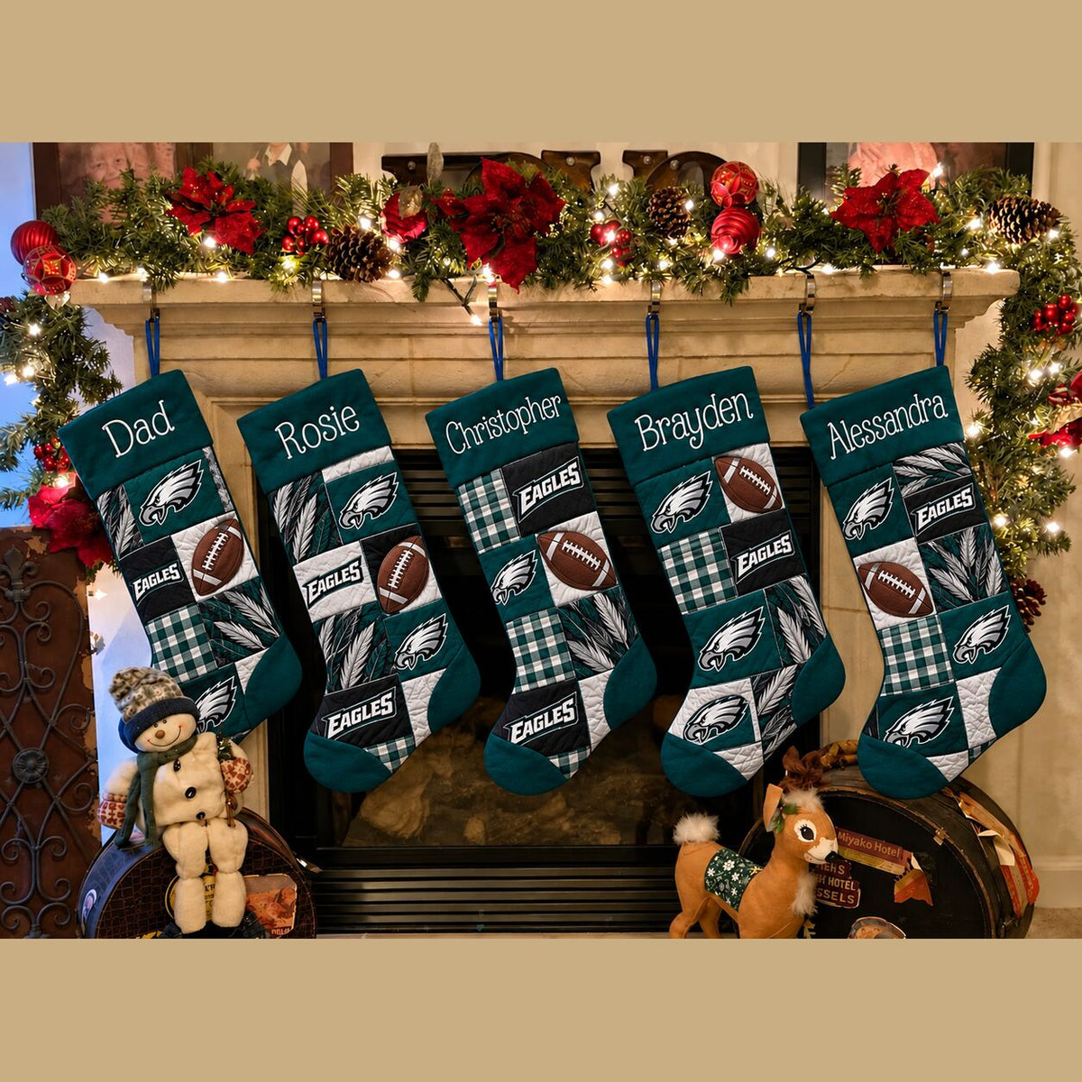 All Football Teams Team-Inspired Holiday Christmas Stocking for Football Fans - 5To9Vibe
