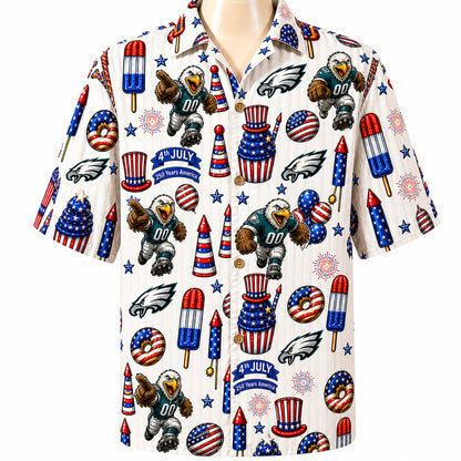 All Football Teams 4th July 250 Years Anniversary America Premium Unisex Hawaiian Shirt For Men and Women