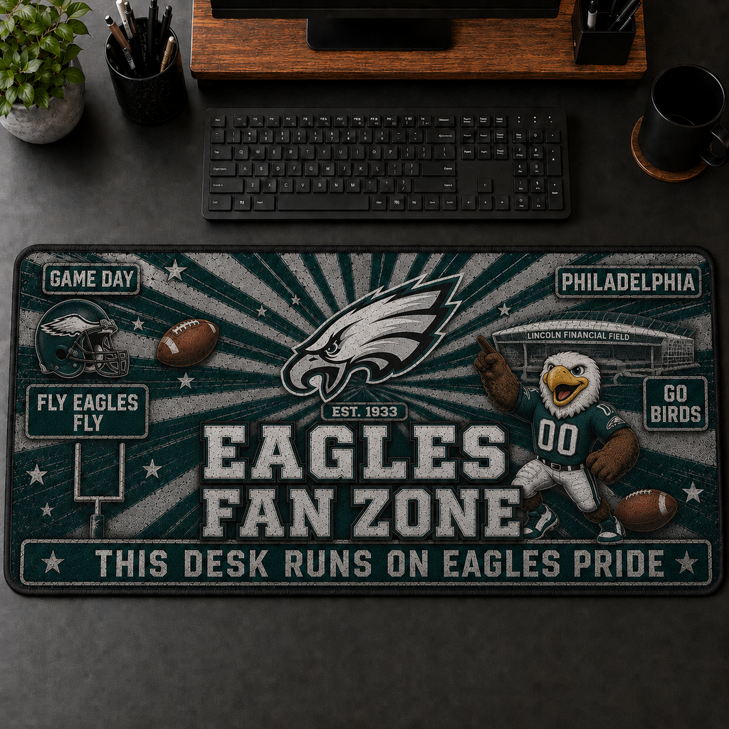 All Football Teams Fans Zone Desk Mat Mouse Pad Plus Size Trending - 5to9vibe
