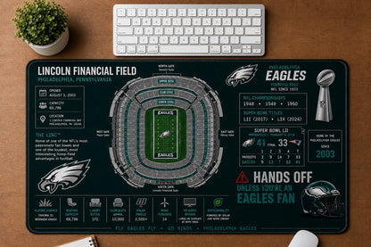 All Football Stadium Schematic Desk Mat Mouse Pad Plus Size - 5to9vibe