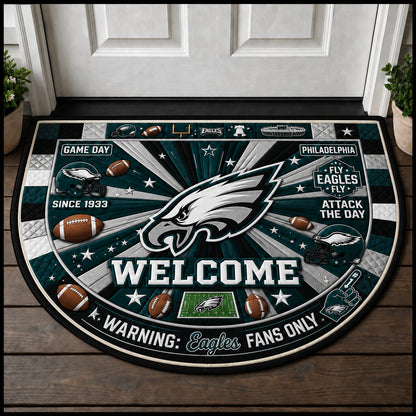 Football All Teams Custom Premium Welcome Mat – Personalized Doormat