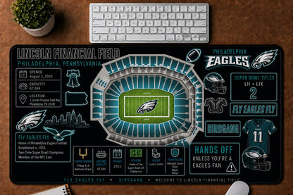 All Football Stadium Infographic Desk Mat Mouse Pad Plus Size Trending - 5to9vibe