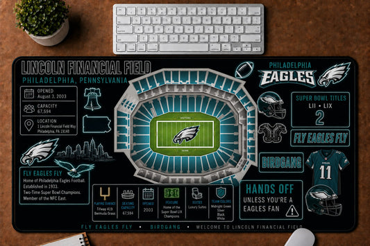 All Football Stadium Infographic Desk Mat Mouse Pad Plus Size Trending - 5to9vibe