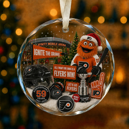 All Hockey Teams Christmas Glass Ornament With Gift Box Trending - 5to9vibe