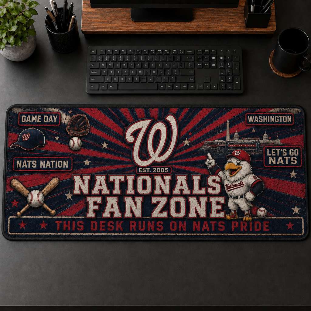 All Baseball Fan Zone Desk Mat For Baseball Fans Gift Mouse Pad Plus Size - 5to9vibe