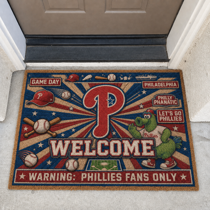 Baseball All Teams Welcome Coir Doormat Print Premium Welcome Mat – Personalized Baseball Coir Doormat
