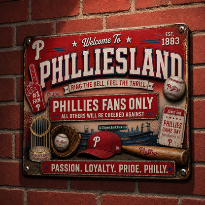 All Baseball Fans Teams Only Vintage Metal Sign - 5to9vibe