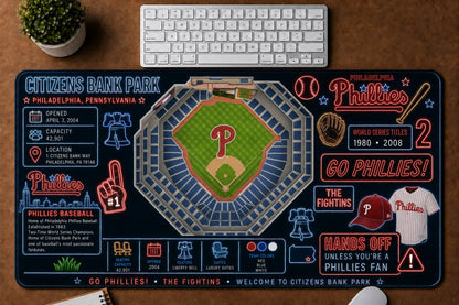 All Baseball Stadiums Infographic Desk Mat Mouse Pad Plus Size Trending - 5to9vibe