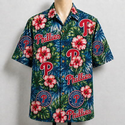 All Baseball Teams Paradise Hibiscus Button-Up Unisex Hawaiian Shirt For Men and Women