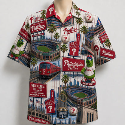 All Baseball Teams Iconic Moments Aloha Shirt for Baseball Fans Button Up Unisex Hawaiian Shirt For Men and Women