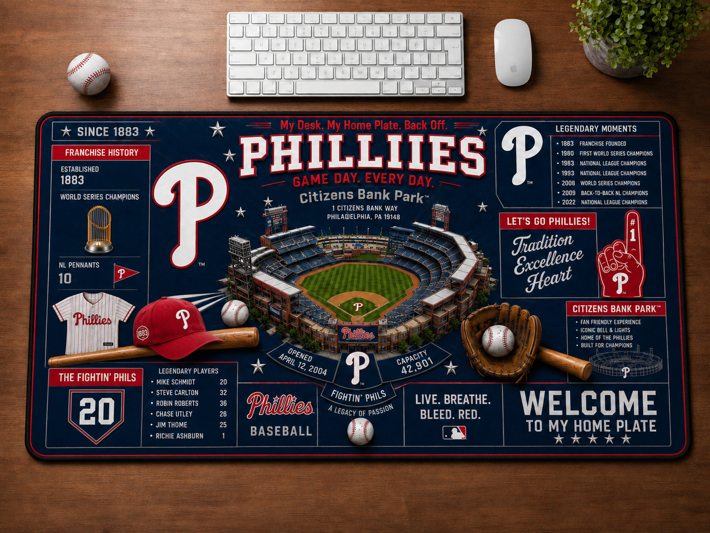 All Baseball Franchise History Stadiums Masterplan Desk Mat Mouse Pad Plus Size - 5to9vibe