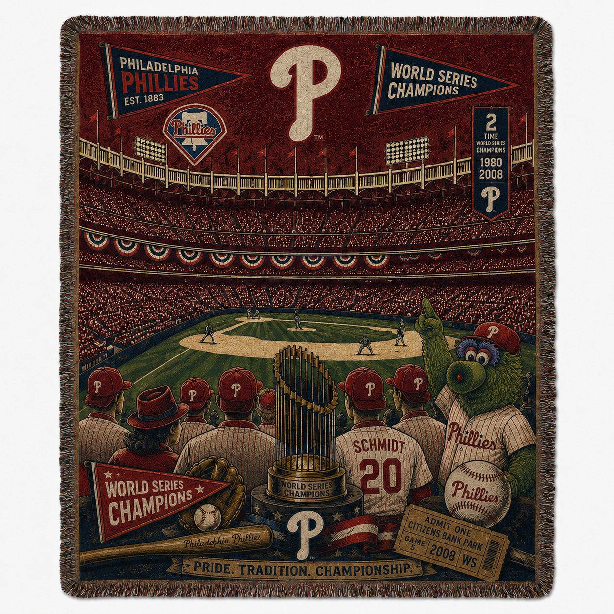Alfombra personalizada de bienvenida premium de equipo de la MLB – Felpudo de béisbol personalizado