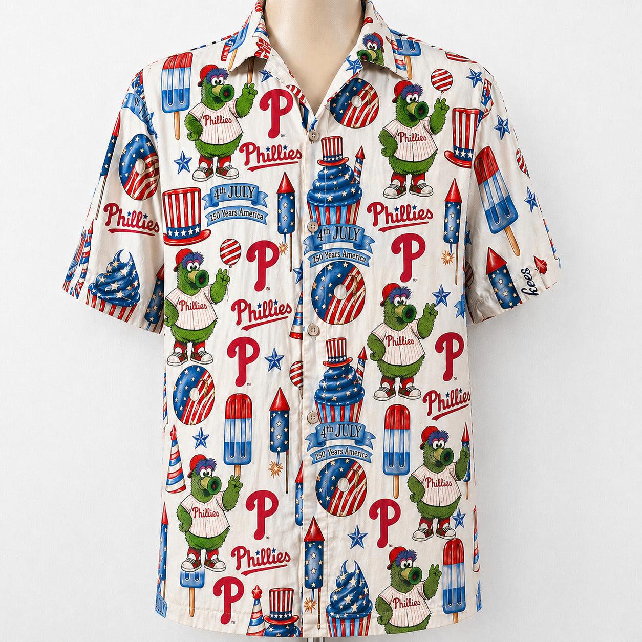 All Baseball Team 4th July 250 Years Anniversary America Premium Unisex Hawaiian Shirt For Men and Women