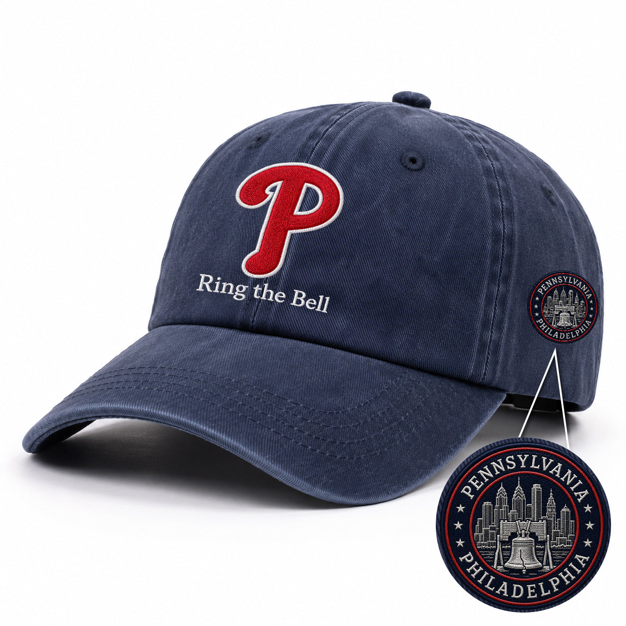 Baseball Team Slogan Cap All Teams Embroidered Logo Premium Wash Cap