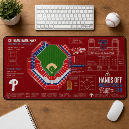 All Baseball Legendary Stadiums Masterplan Desk Mat Mouse Pad Plus Size - 5to9vibe