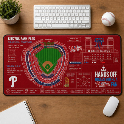 All Baseball Legendary Stadiums Masterplan Desk Mat Mouse Pad Plus Size - 5to9vibe