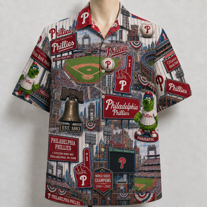 All Baseball Teams Iconic 2 Moments Aloha Shirt for Baseball Fans Button-Up Unisex Hawaiian Shirt For Men and Women