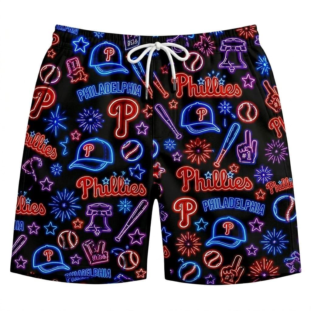 All Baseball Teams Neon Pattern Vibe Summer Party Button-Up Unisex Hawaiian Shirt For Men and Women