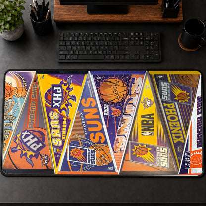 All Basketball Teams Vintage Pennant Anniversary For Fans Desk Mat Mouse Pad Trending - 5to9vibe