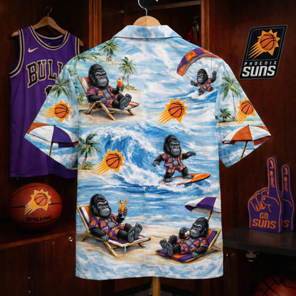 PS Basketball Mascot Beach Viber Unisex Hawaiian Shirt For Men & Women