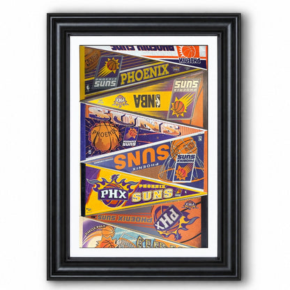 All Basketball Teams Vintage Pennant Anniversary For Fans No Frame Vertical Poster - 5to9vibe
