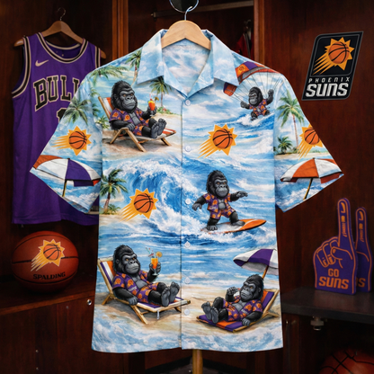PS Basketball Mascot Beach Viber Unisex Hawaiian Shirt For Men & Women