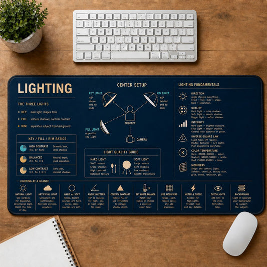 Photography Lighting Desk Mat | 5To9Vibe