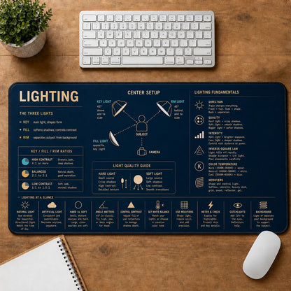 Photography Lighting Desk Mat | 5To9Vibe