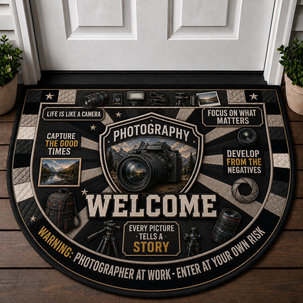 Master Blacksmith Forge And Anvil Doormat - Metalworking Anvil Welcome Mat - 5to9vibe